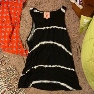 Black and White Tie Dye Tank Top
